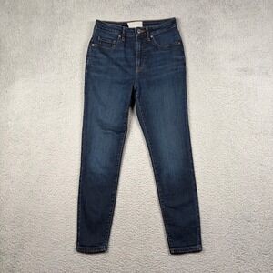 Everlane The Curvy High-Rise Skinny Jean Dark Wash Blue Denim 26 139393